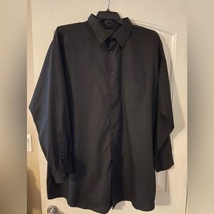 Men’s Alexander Julian Colours Brand Black  L/S B/D Classic Dress Shirt 3XLT